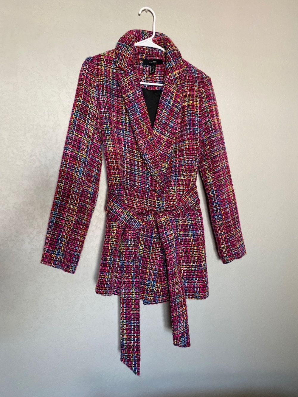Rainbow Tweed Coat